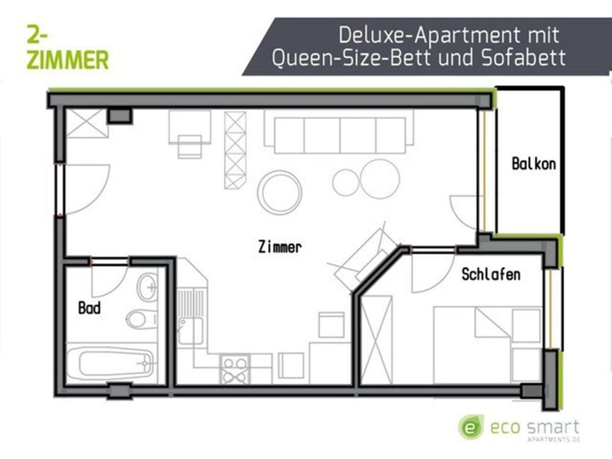 Eco Smart Apartments Erlangen Esterno foto